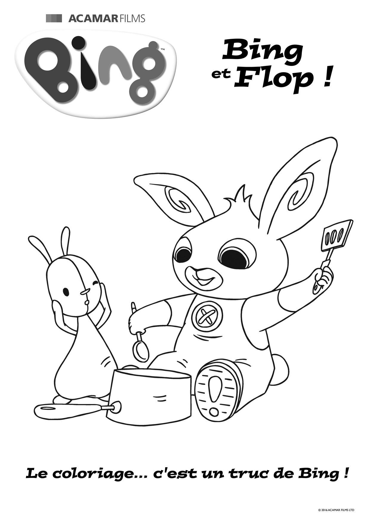 Coloriage Bing Et Flop - Gulli à imprimer