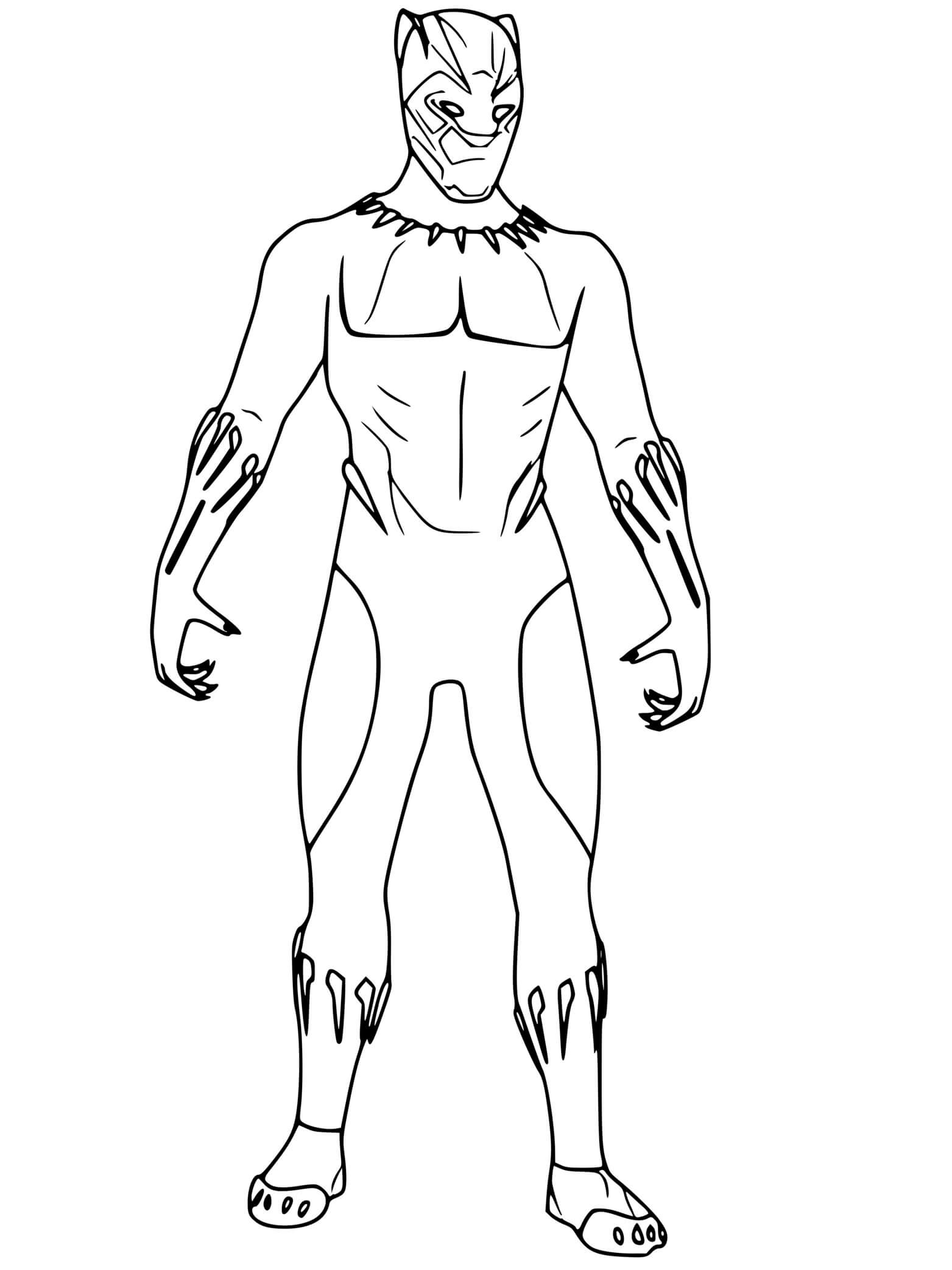 Coloriage Black panther