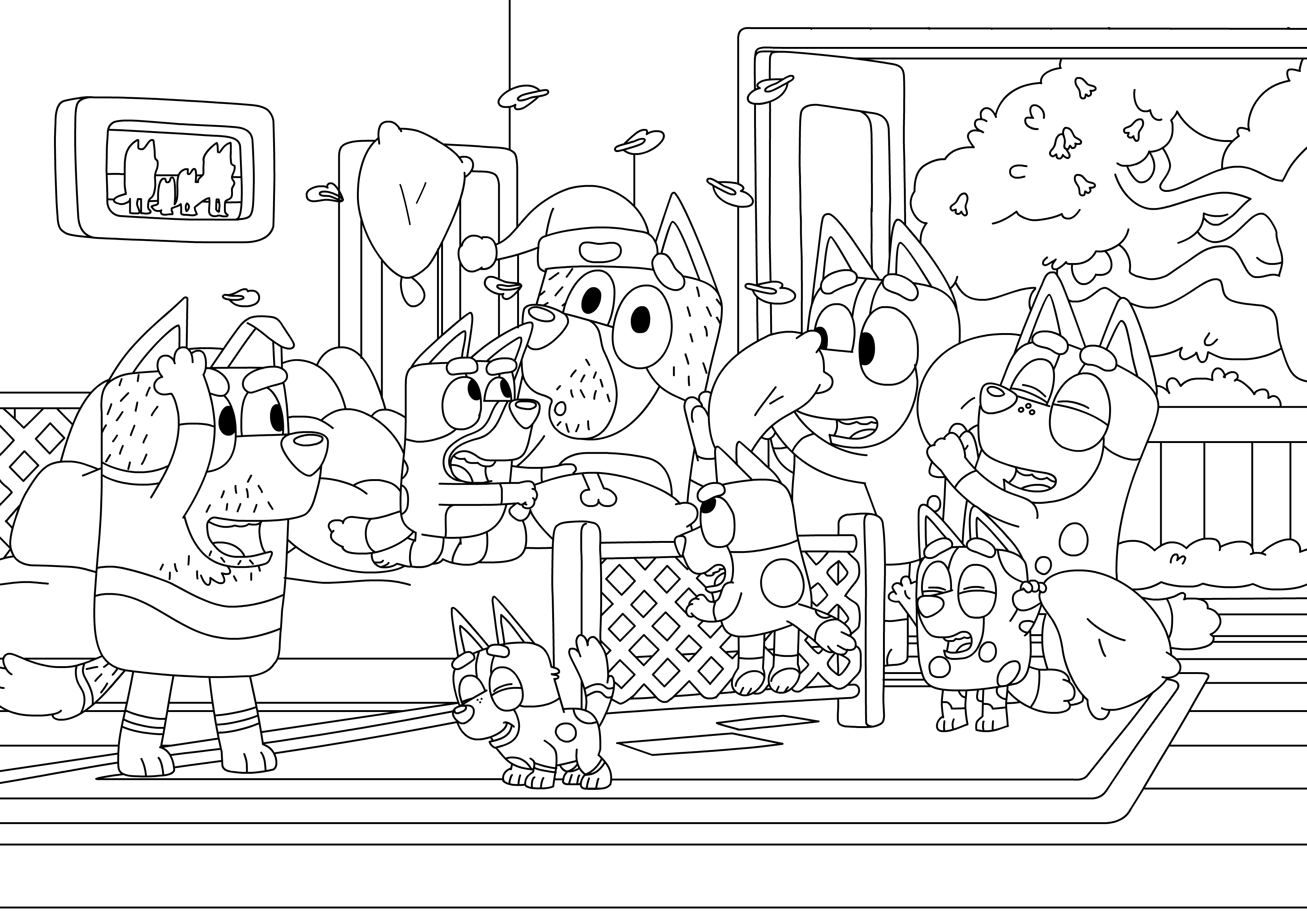 Coloriage Bluey