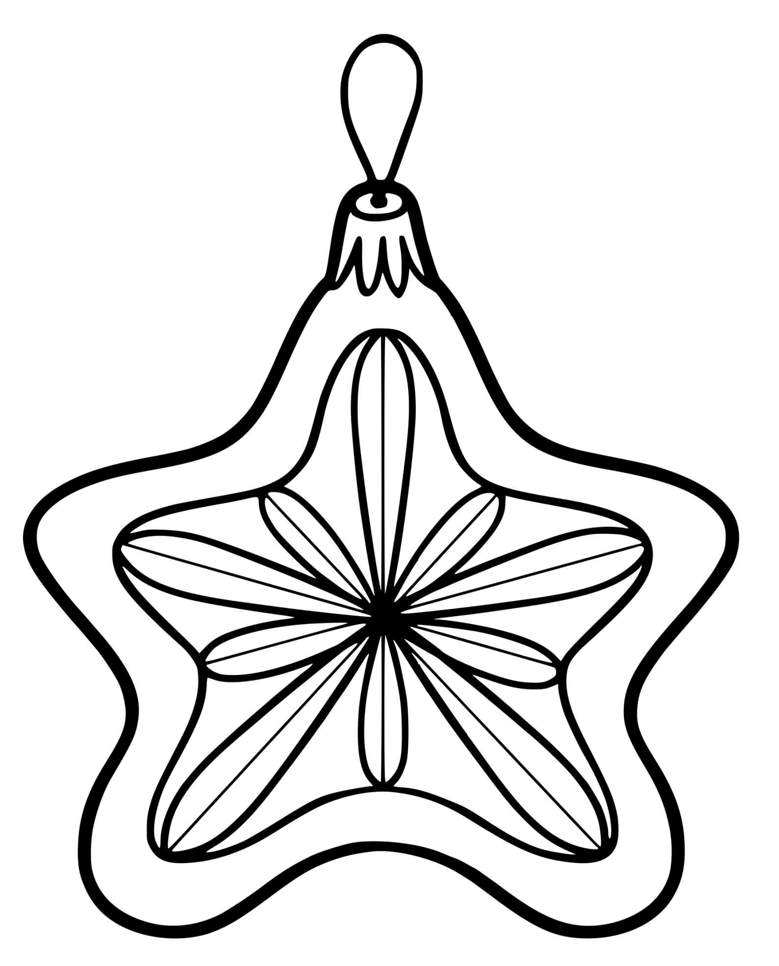 Coloriage Boule De Noël En Forme De Sapin - Boule de Noël à imprimer
