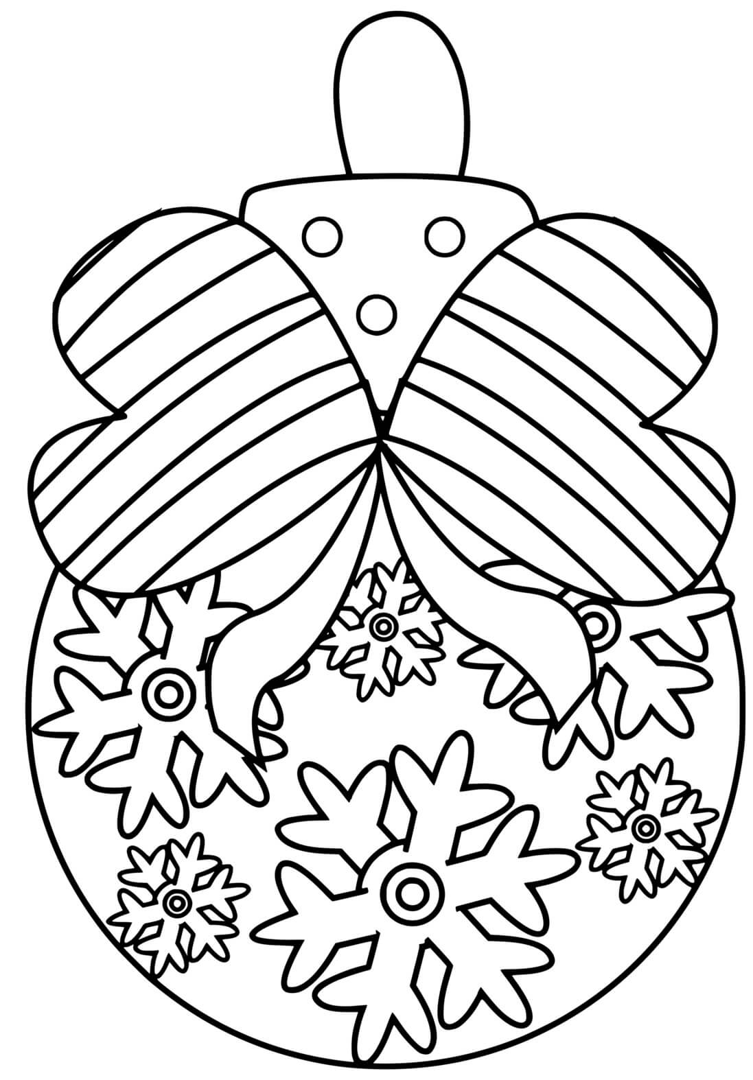 Coloriage Boule de Noël