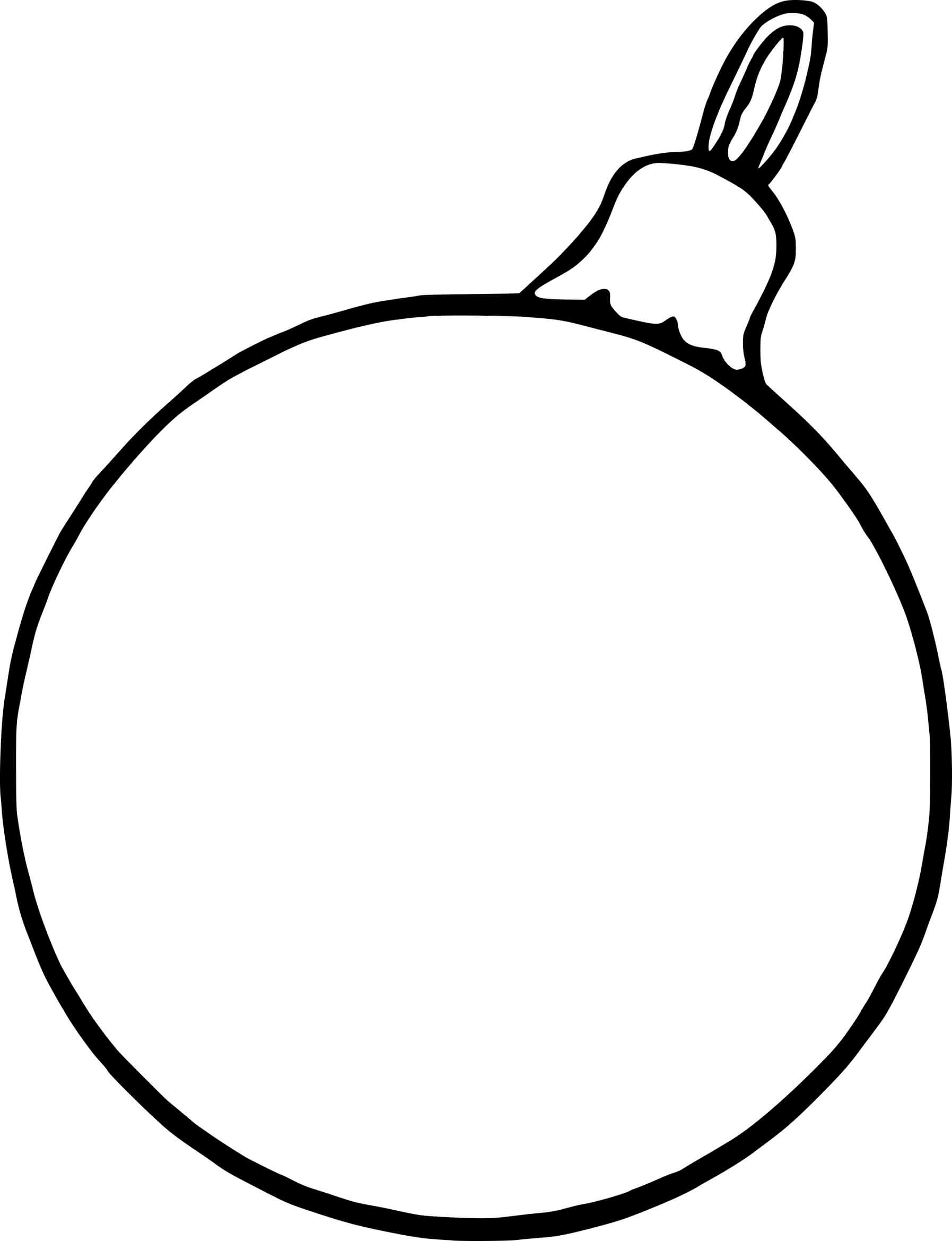 Coloriage Boule De Noël Simple Pour Sapin - Boule de Noël à imprimer