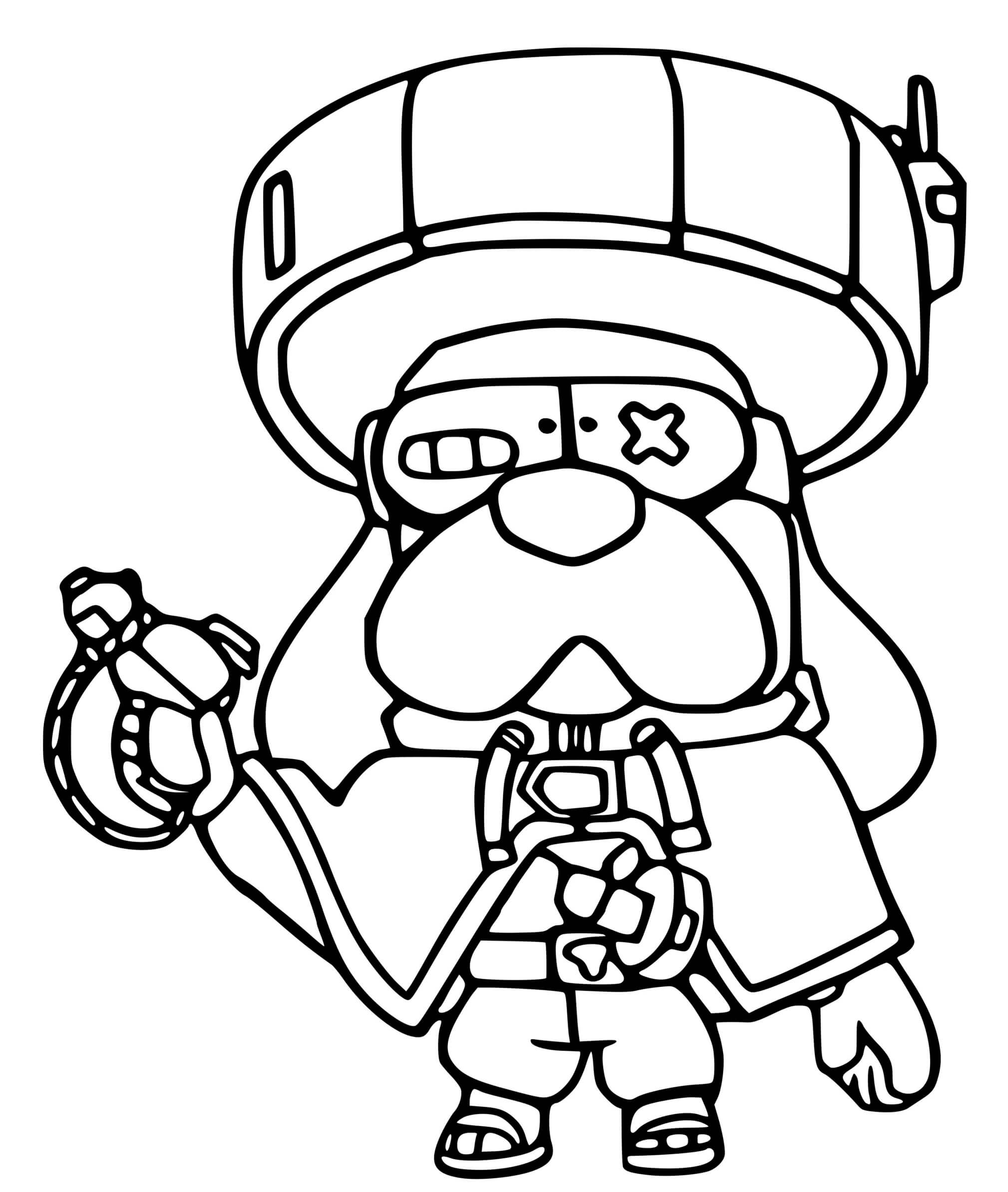 Coloriage Brawl Stars Force Starr Medor Ronin - Brawl stars à imprimer