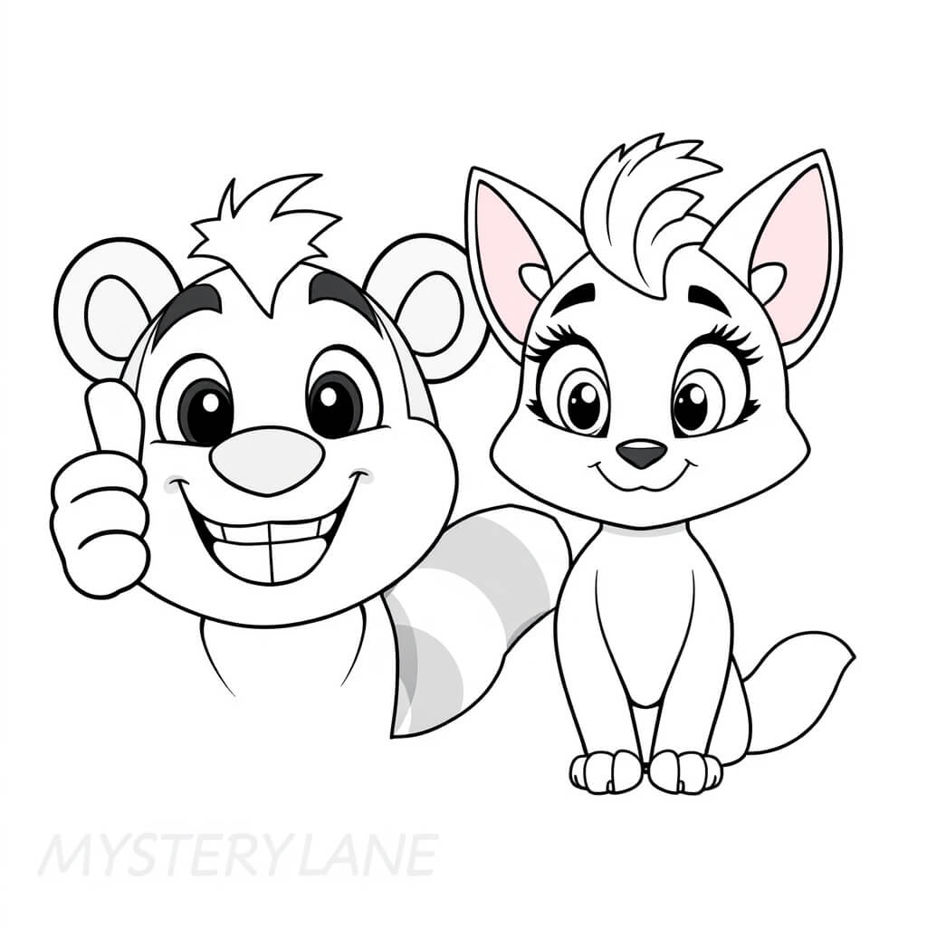 Coloriage Mystery lane