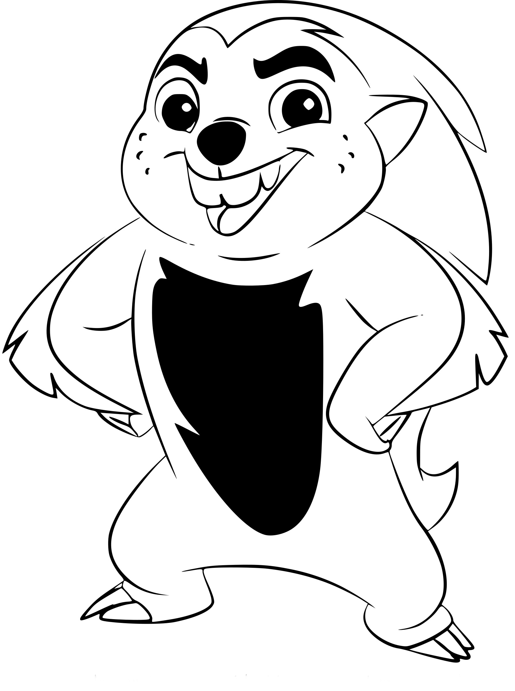Coloriage Bungagarde Du Roi Lion - Roi lion à imprimer