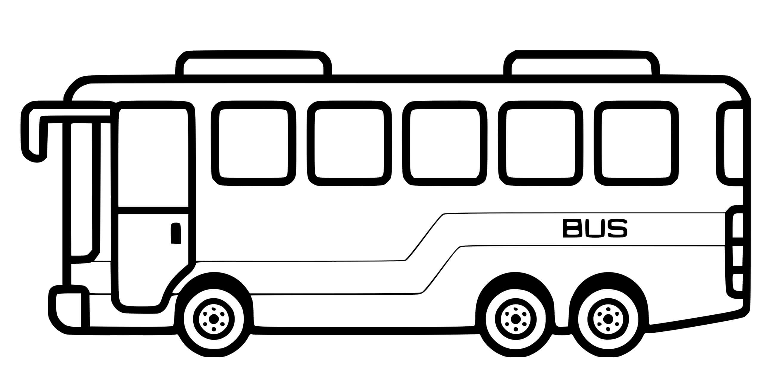 Coloriage Bus De Transport De Ville - Bus à imprimer