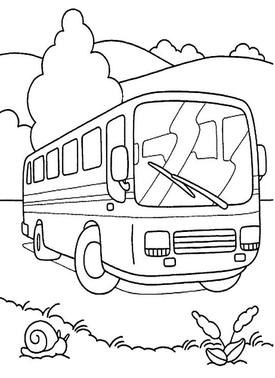 Coloriage Bus - Camion à imprimer
