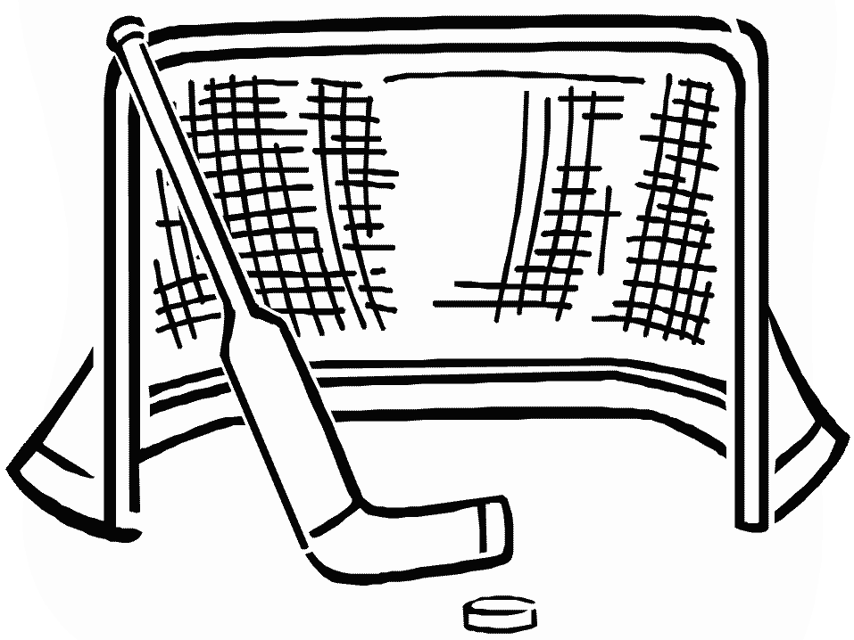 Coloriage But De Hockey - Hockey à imprimer