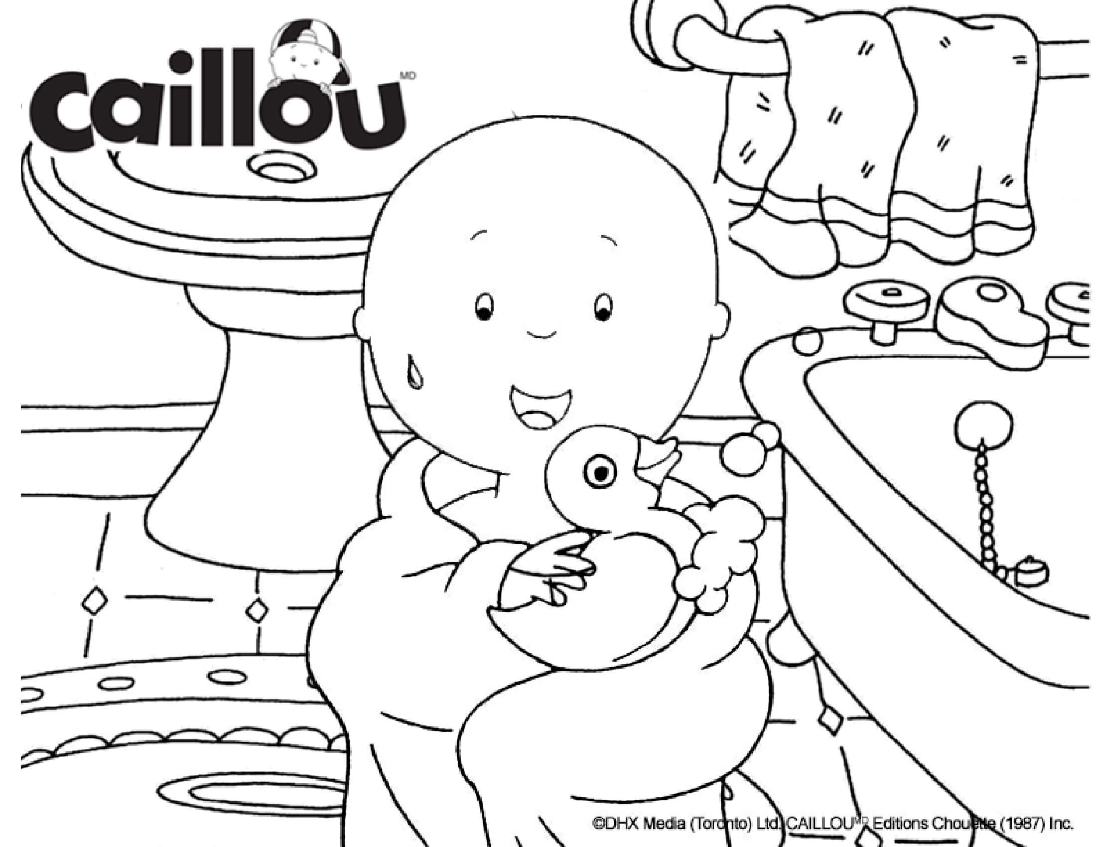 Coloriage Caillou