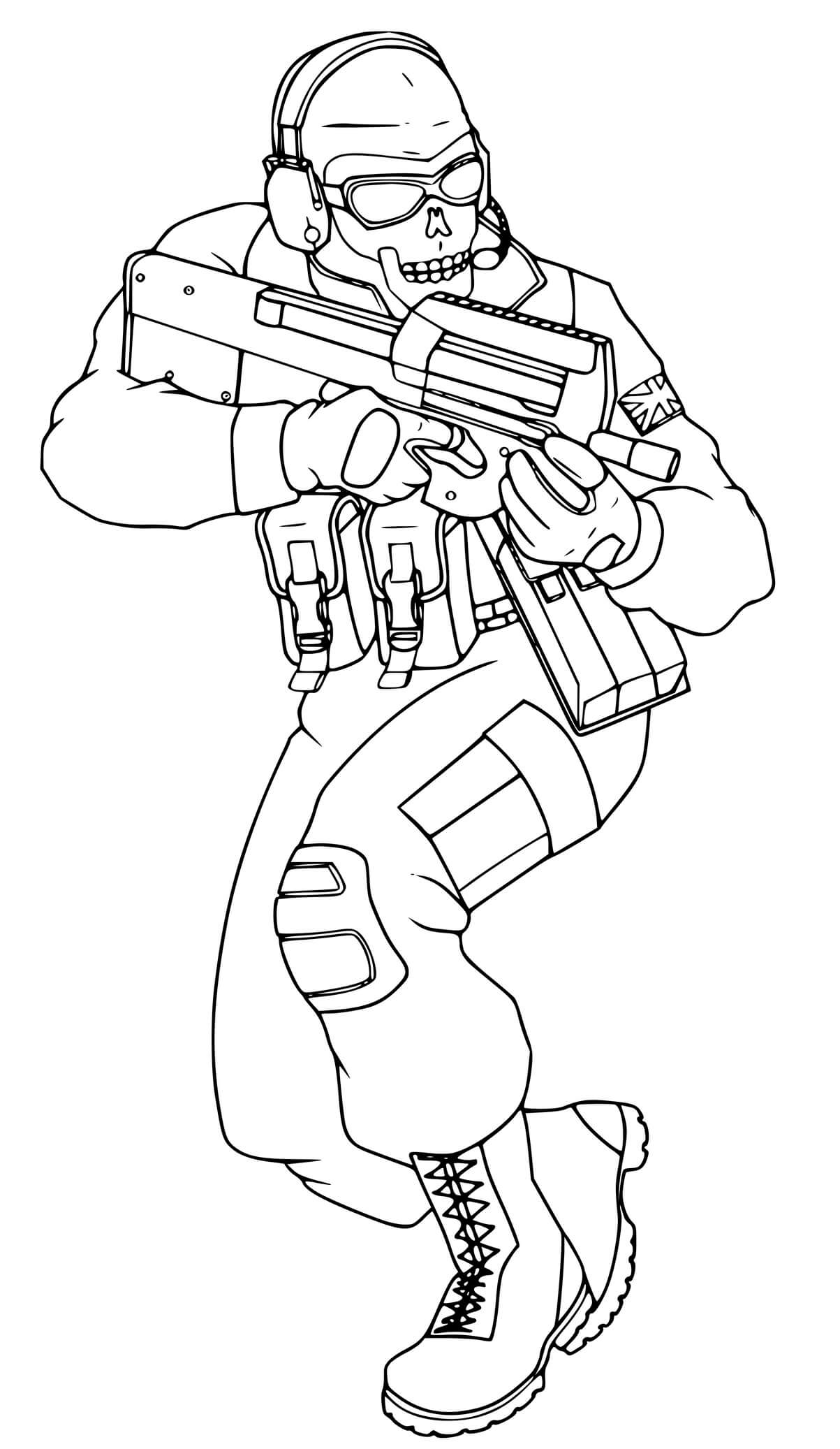 Coloriage Call Of Duty Infinite Warfare Activision - Call of duty à imprimer