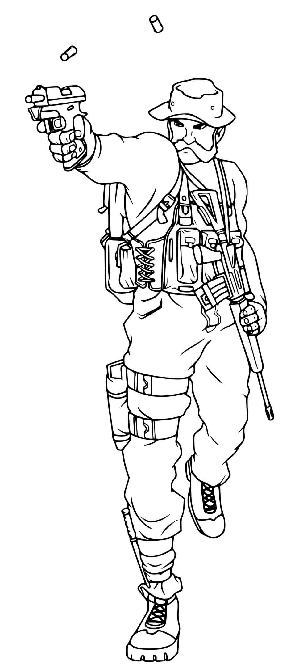 Coloriage Call Of Duty Black Ops - Call of duty à imprimer