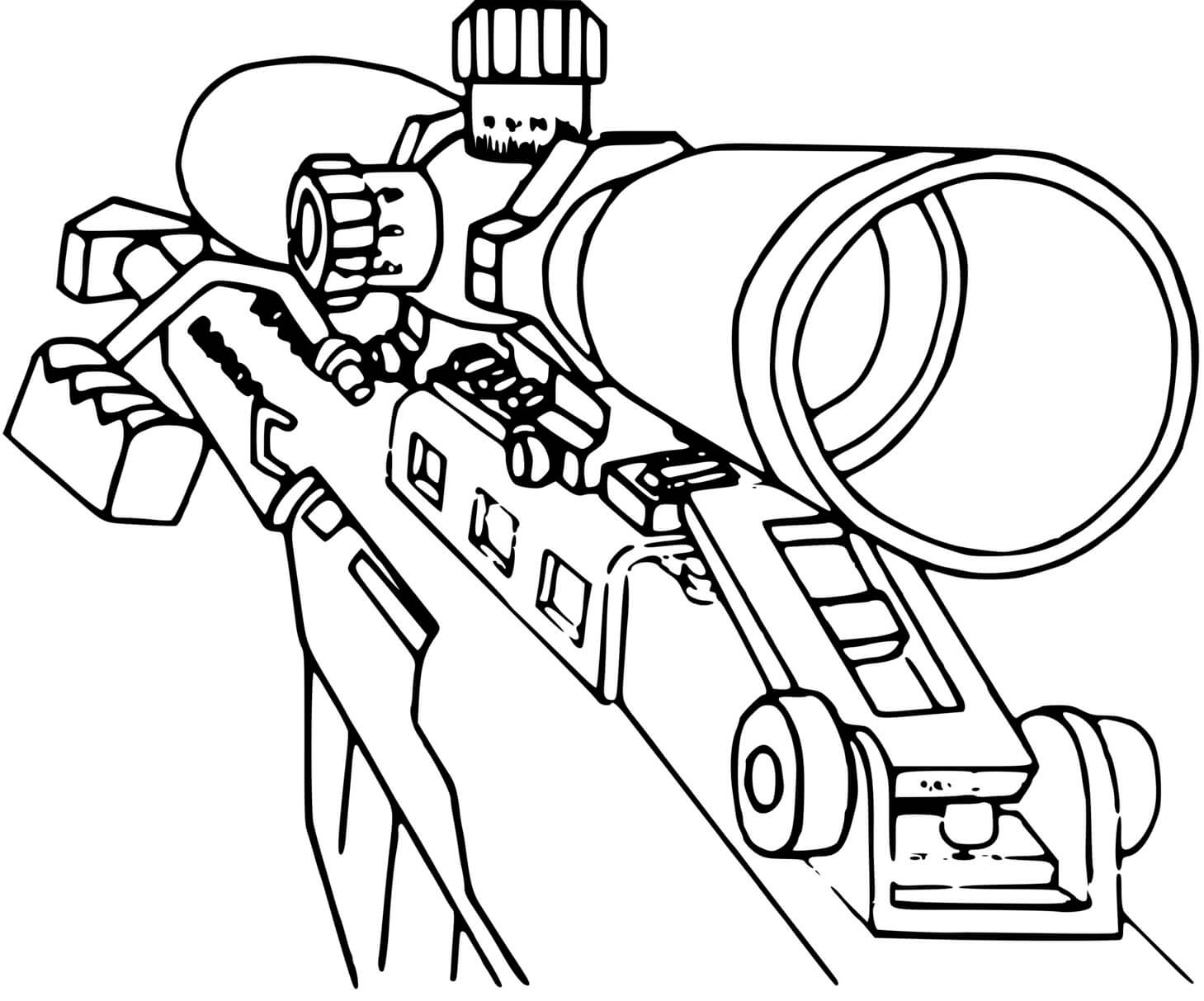 Coloriage Call Of Duty Sniper - Call of duty à imprimer