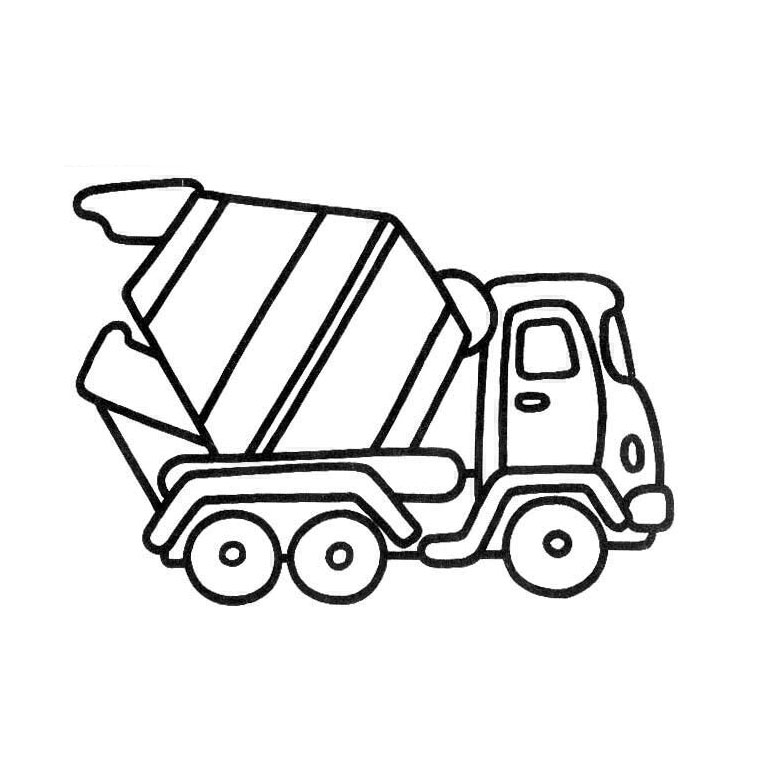 Coloriage Camion Mercedes - Garçon à imprimer