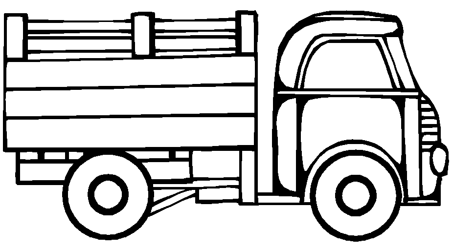 Coloriage Camion Ouvert - Garçon à imprimer