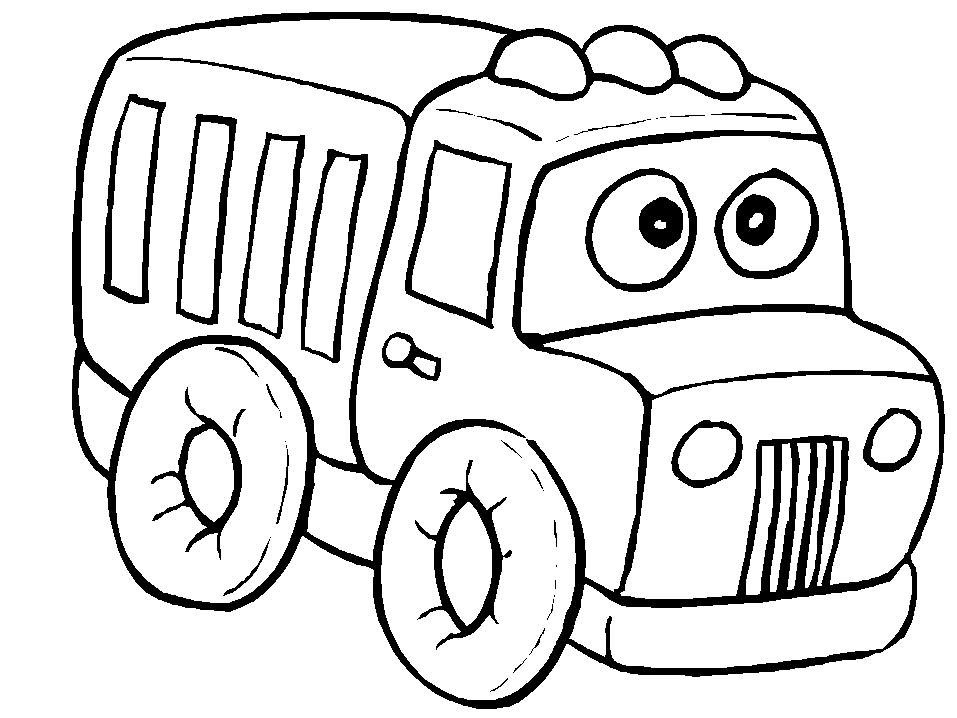 Coloriage Camion Personnage - Garçon à imprimer