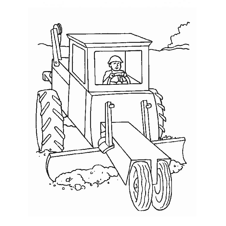 Coloriage Camion Tracteur - Camion à imprimer