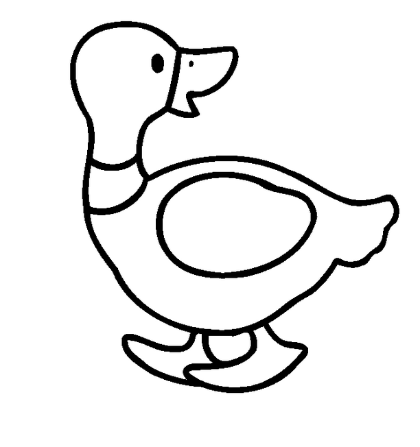 Coloriage Canard Facile 9 - Facile à imprimer