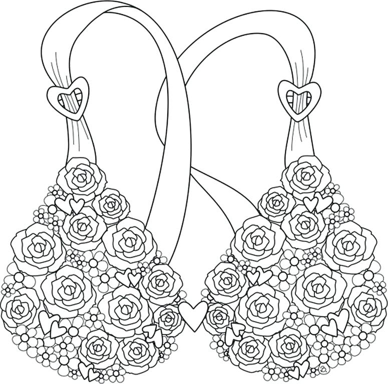 Coloriage Cancer Ruban Soutien Gorge Breast Cancer Ribbon - Cancer du sein à imprimer