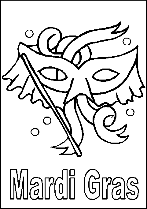 Coloriage Carnaval Coloriage De Mardi Gras - Cirque à imprimer