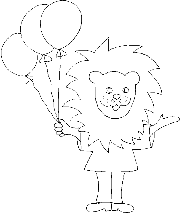 Coloriage Carnaval Enfant Déguisé En Lion - Cirque à imprimer