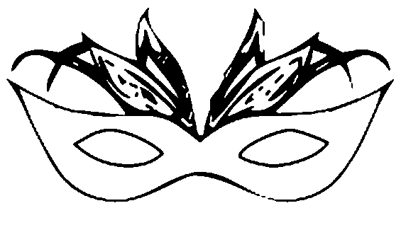 Coloriage Carnaval Masque Pour Les Yeux - Cirque à imprimer