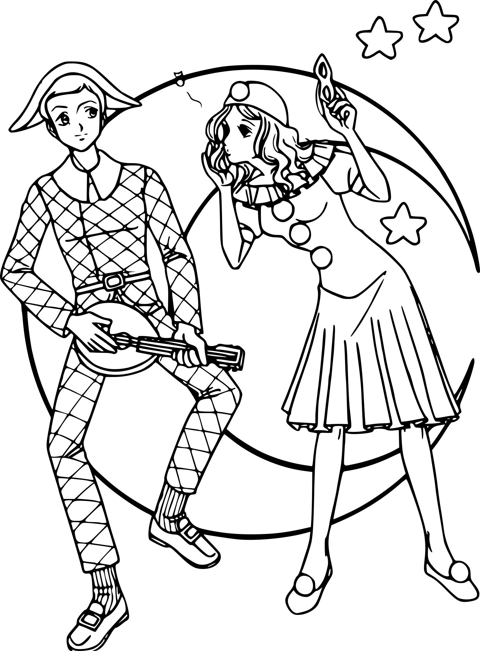 Coloriage Carnaval Musique - Carnaval à imprimer
