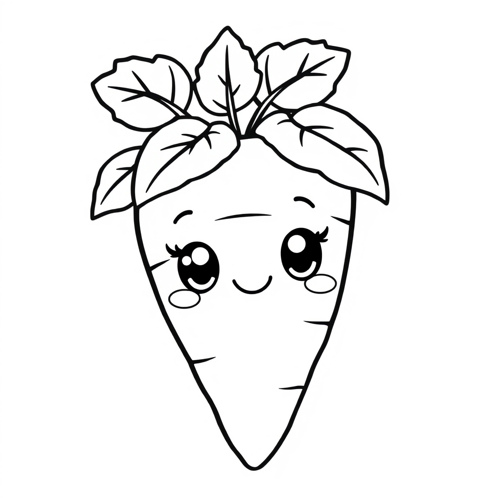 Coloriage Carotte Maternelle Légumes - Legumes à imprimer