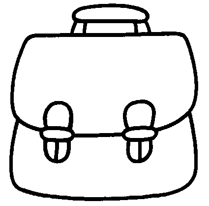 Coloriage Cartable Pour Aller A L'École - École à imprimer
