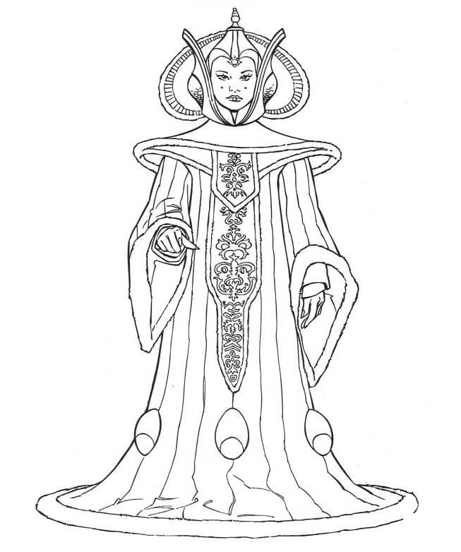 Coloriage Character 9 Star Wars Episode Ii Attack Of The Clones - Star wars à imprimer