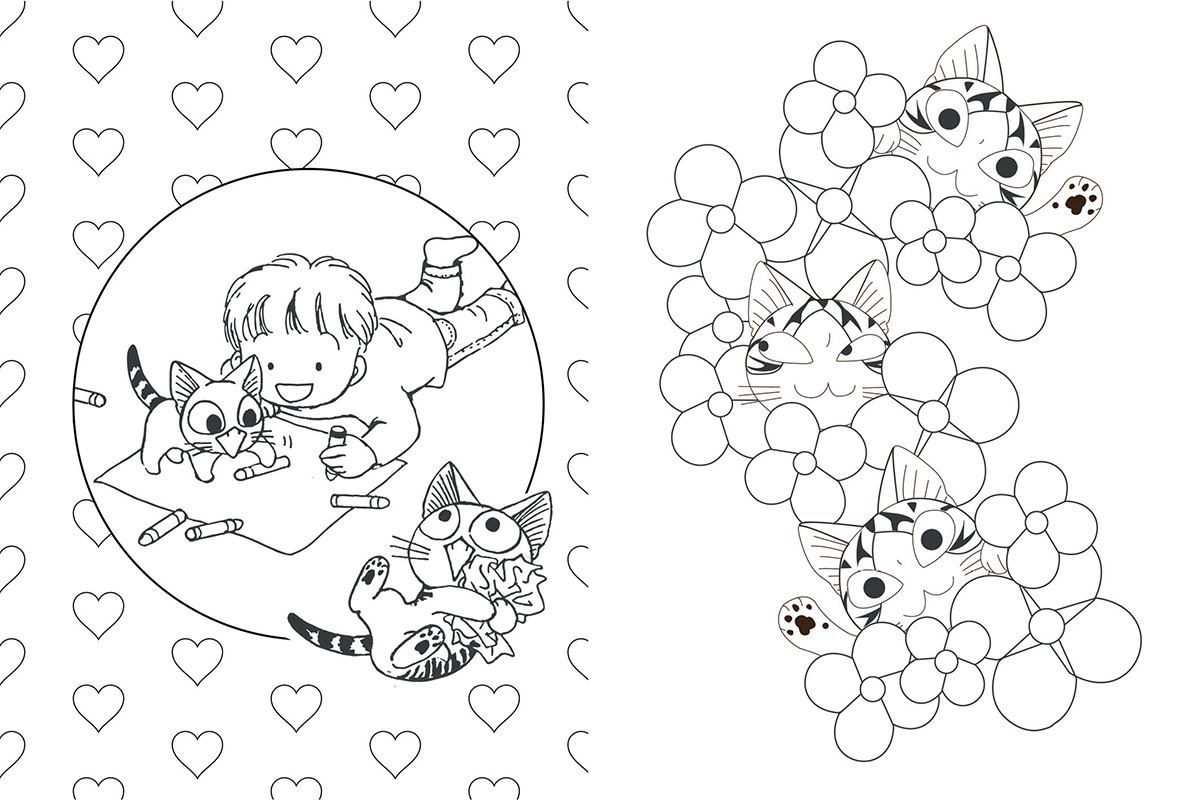 Coloriage Chat Chi Ze Colorie Planche - Chat à imprimer