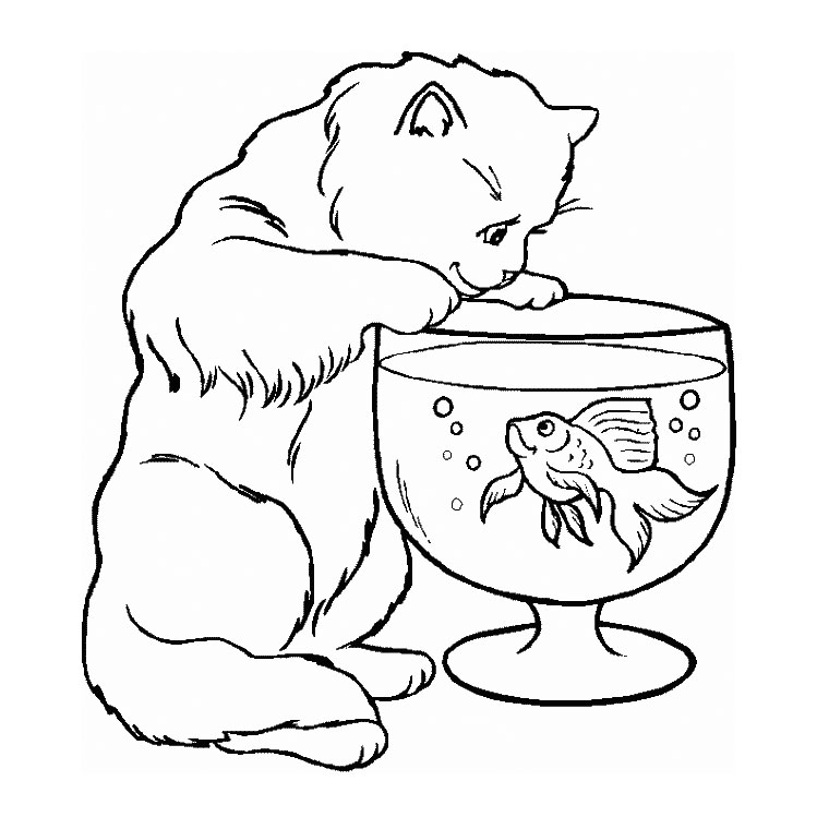 Coloriage Chat Noir - Chat à imprimer