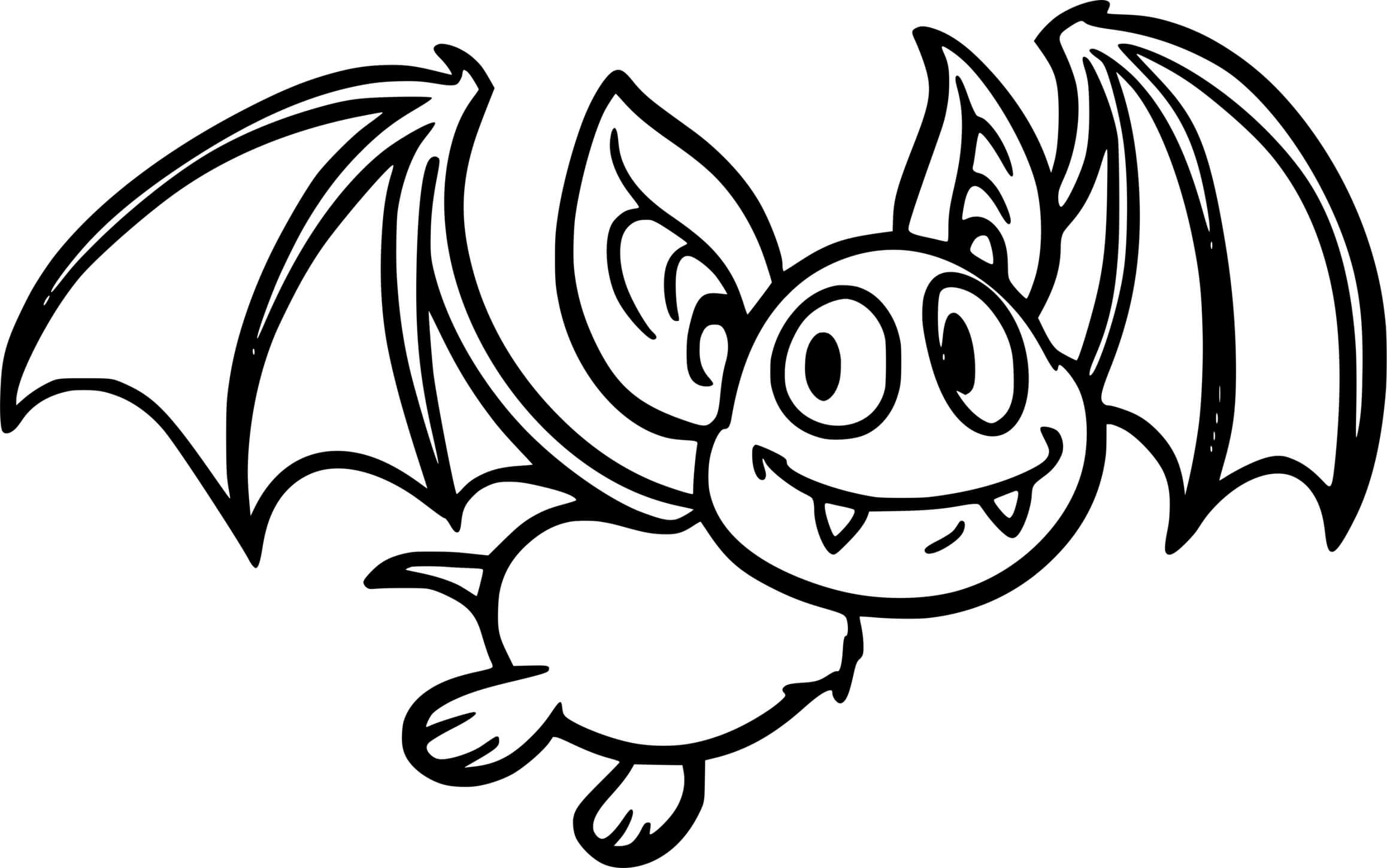 Coloriage Chauve Souris Vampire Halloween - Halloween chauve souris à imprimer