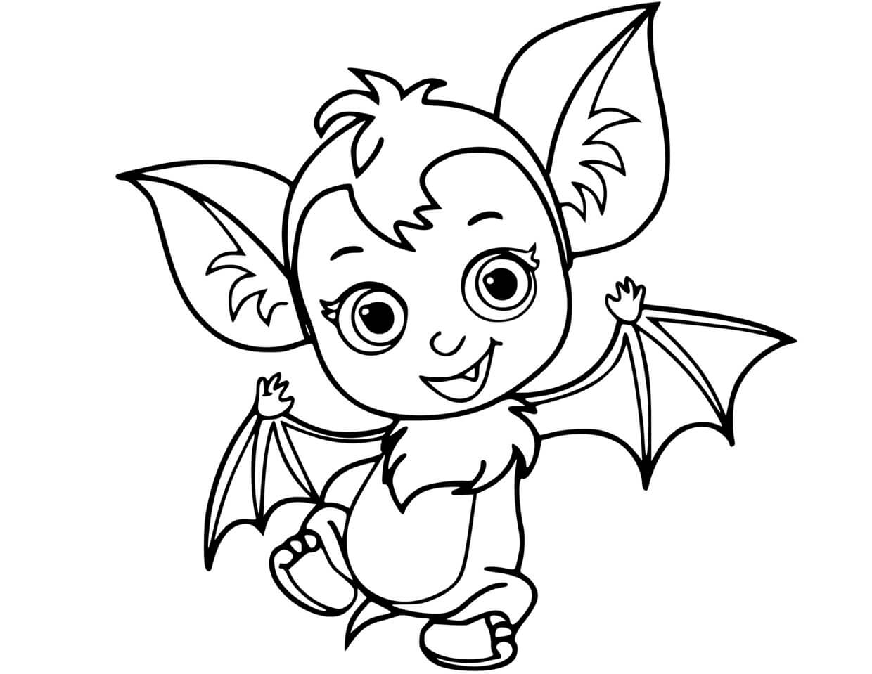 Coloriage Chauve Souris Veve Vampirina - Vampirina à imprimer
