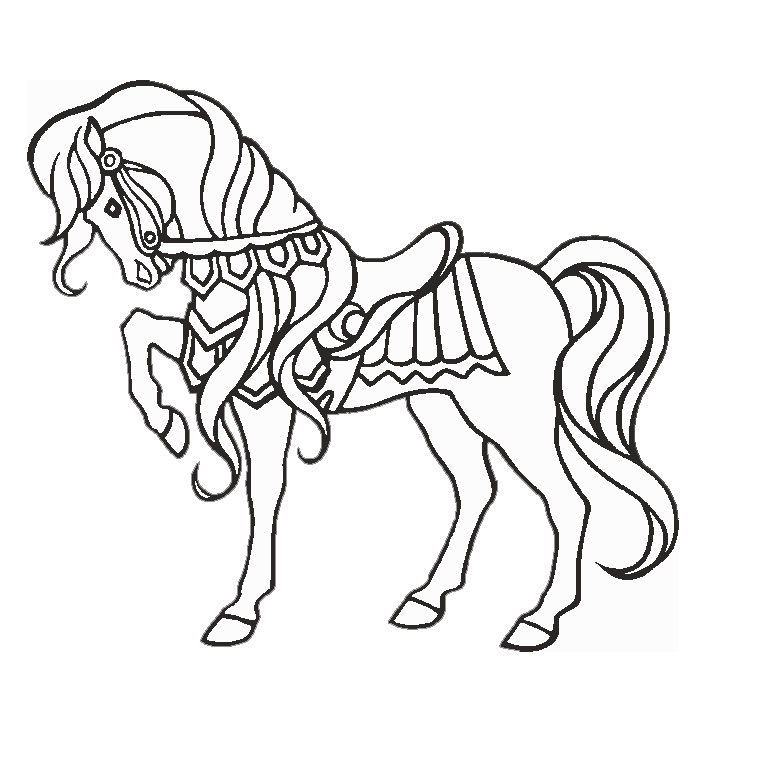 Coloriage Cheval Magique - Cheval à imprimer
