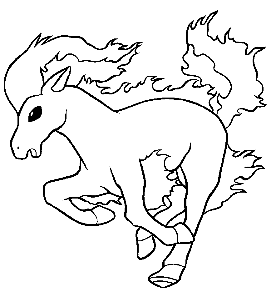 Coloriage Cheval Pokemon - Cheval à imprimer