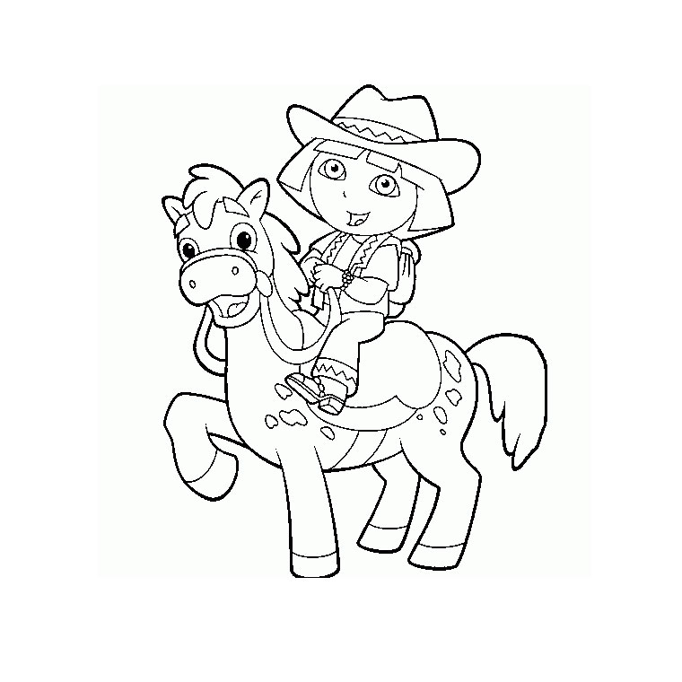 Coloriage Cheval Poney - Poney à imprimer