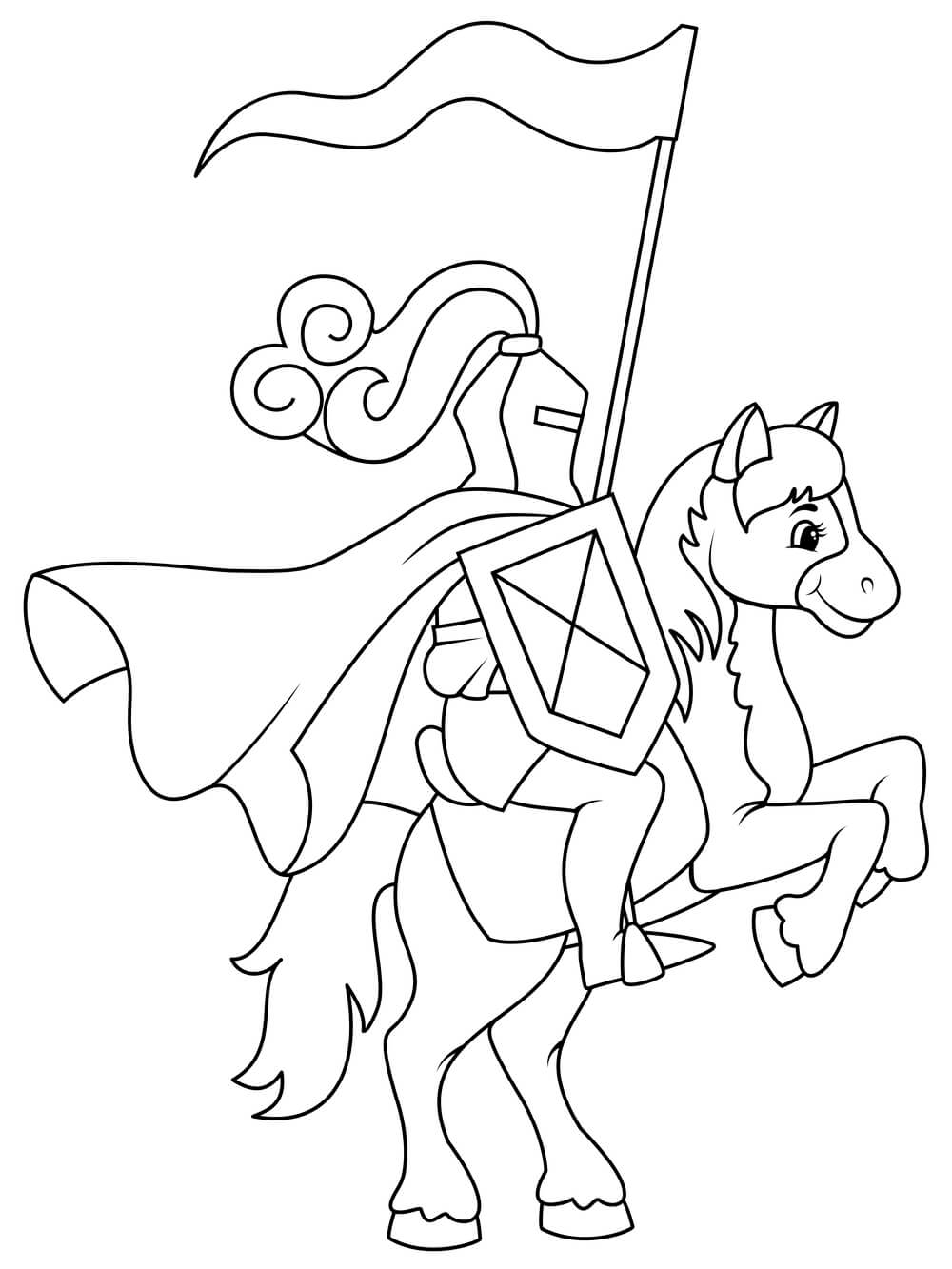 Coloriage Chevalier Guerrier Zodiaque - Chevalier à imprimer