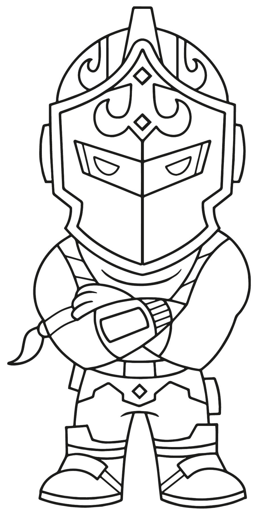 Coloriage Chevalier Ultime - Fortnite à imprimer