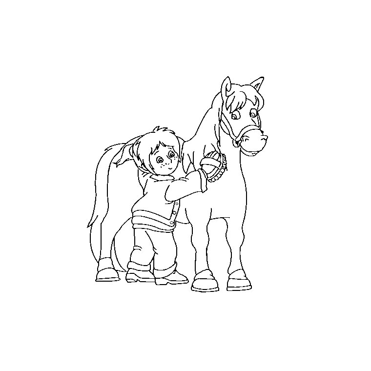 Coloriage Chevaux De Trait - Cheval à imprimer
