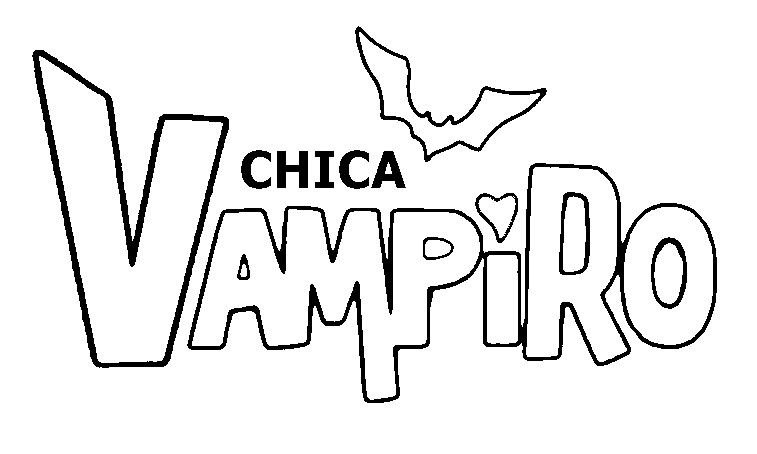 Coloriage Chica Vampiro Logo Simple - Chica vampiro à imprimer