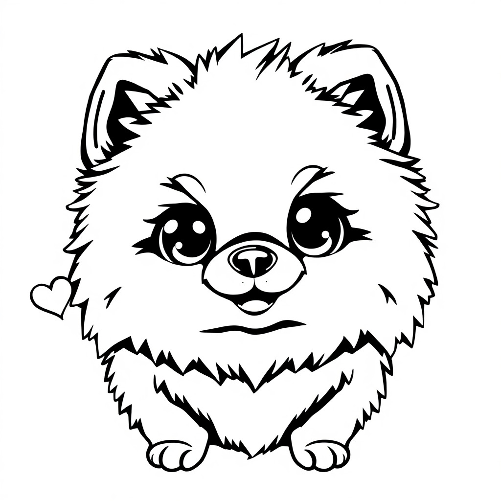 Coloriage Chien mignon