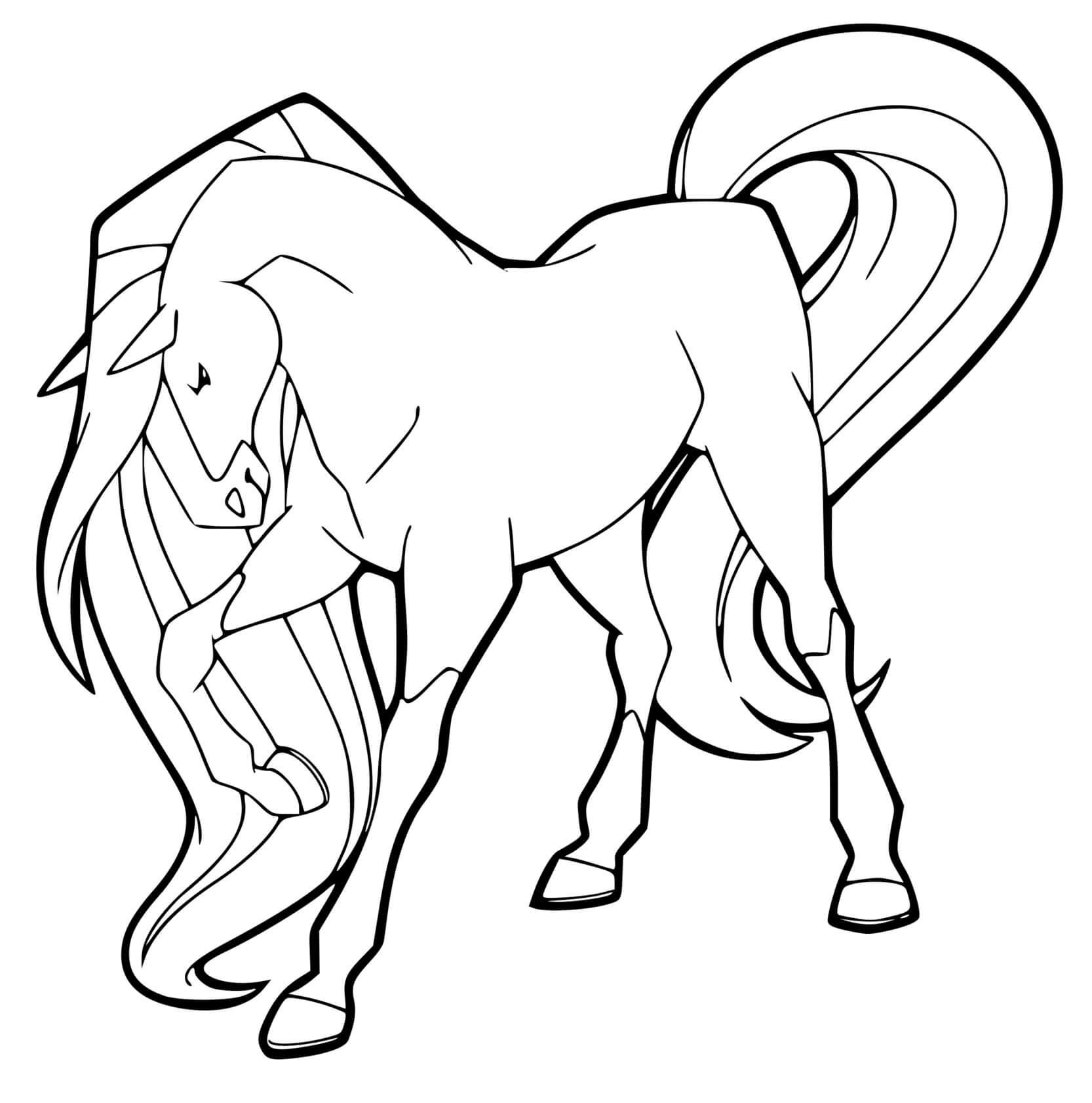Coloriage Chili Cheval De Chloe Warmbloods Hollandais Gris Horseland - Horseland à imprimer