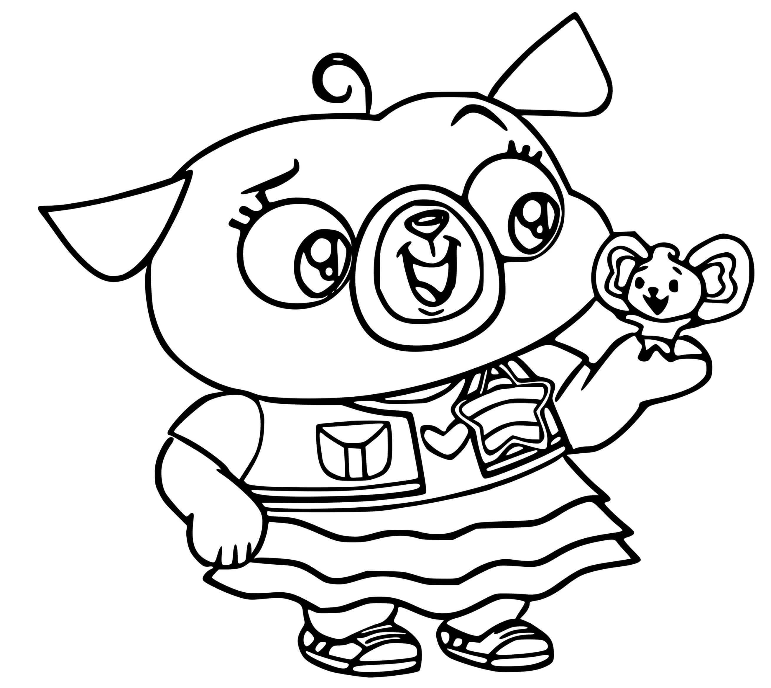 Coloriage Chip Chiot Carlin De Quatre Ans - Chip et patate à imprimer