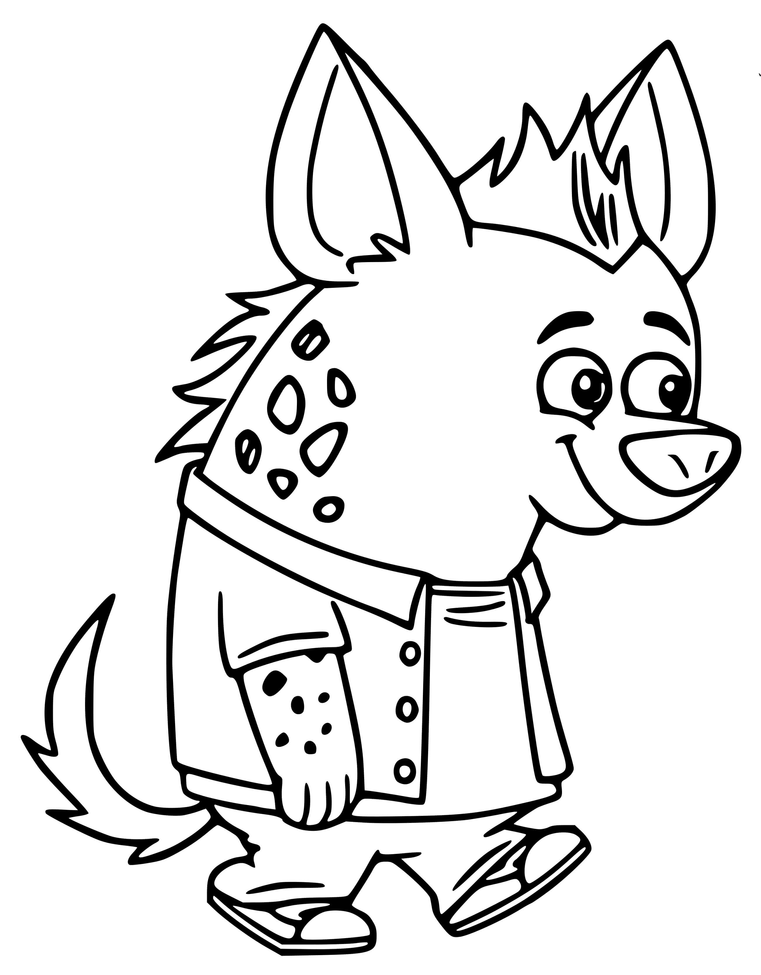 Coloriage Chip Et Patate Howie Hyena La Hyene - Chip et patate à imprimer