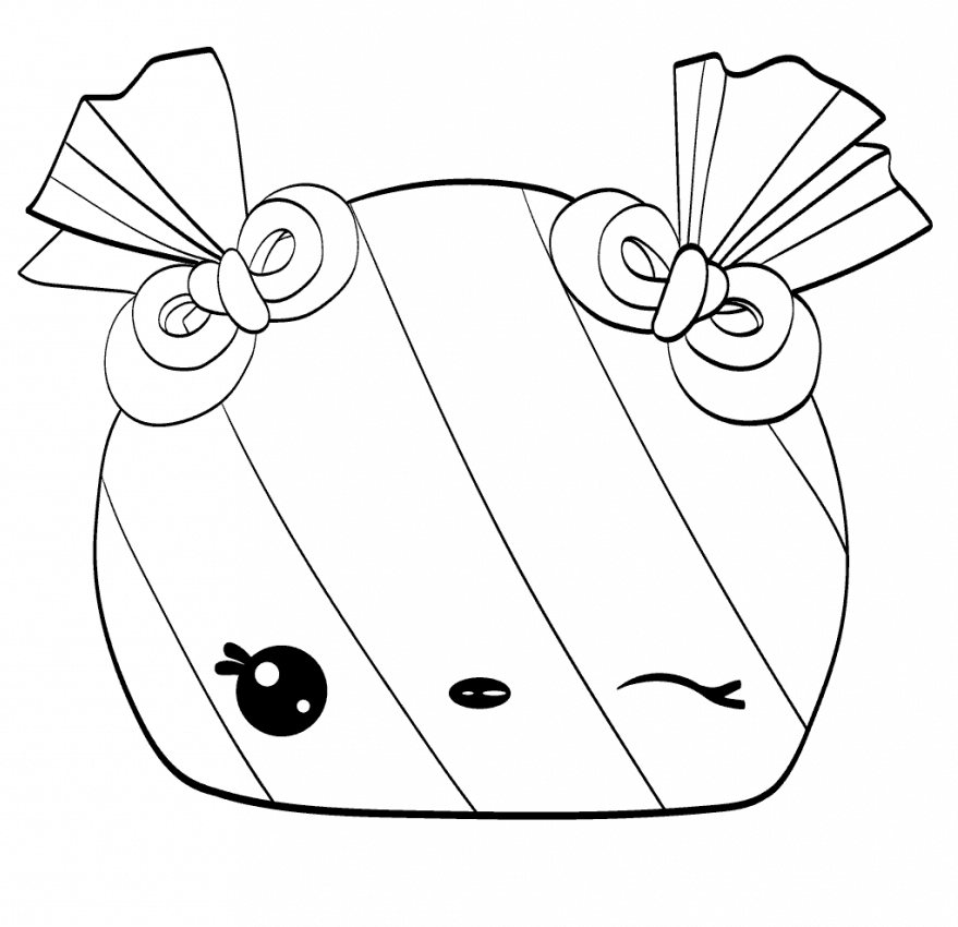 Coloriage Num Noms chocolat mignon - Num noms à imprimer