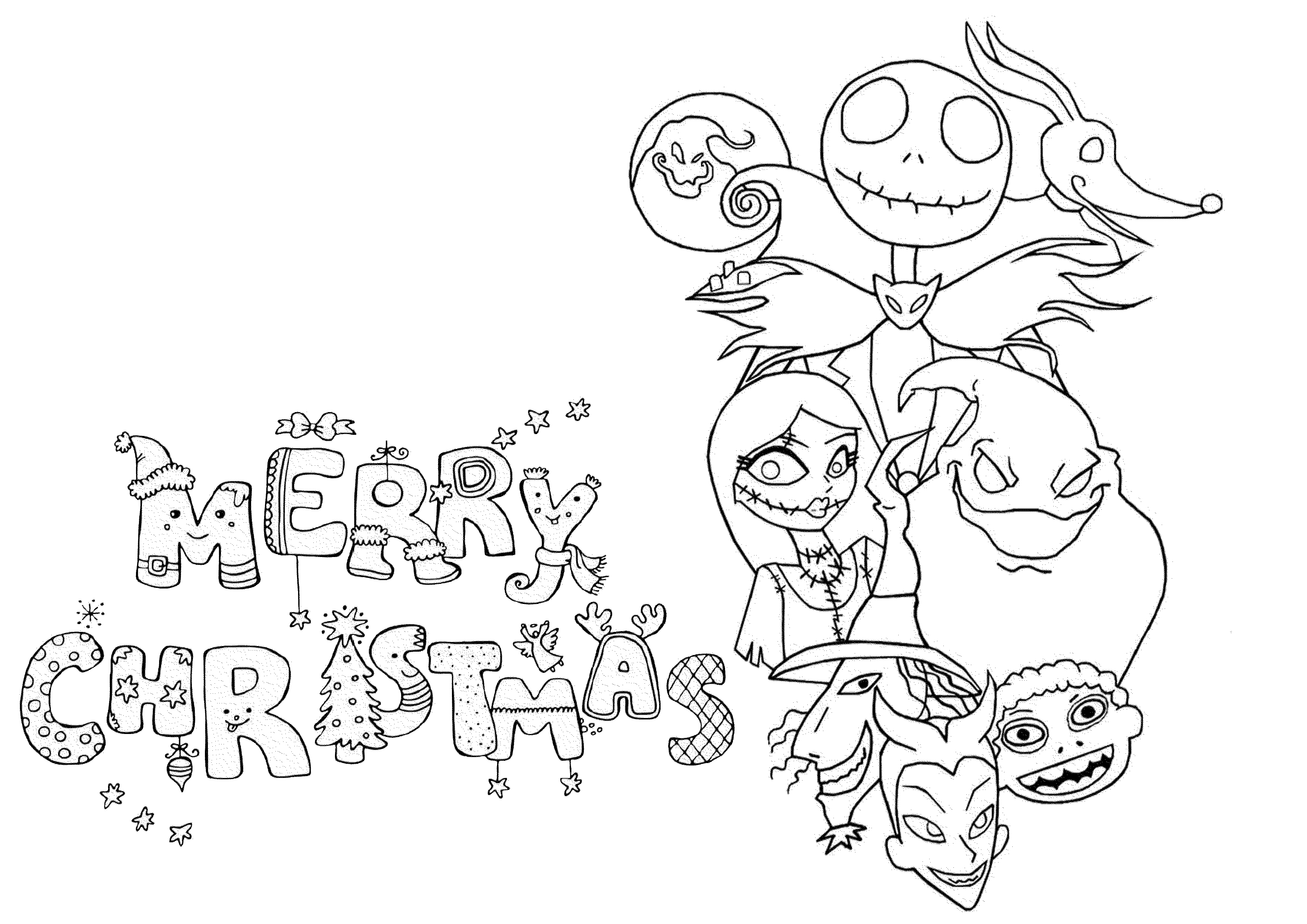 Coloriage Christmas Coloriage Adulte - Noël adulte à imprimer