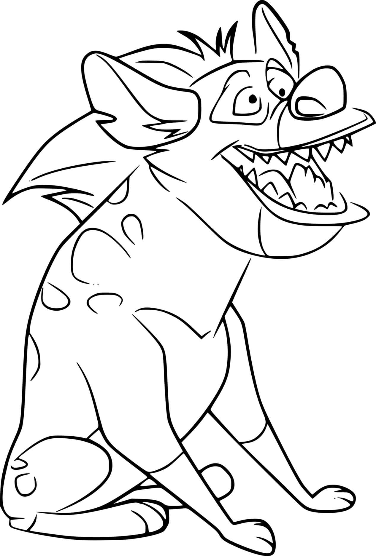 Coloriage Chungu Hyena - La Garde du Roi lion à imprimer