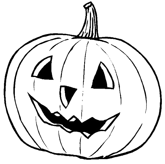 Coloriage Citrouille D'Halloween Avec Un Visage - Halloween citrouille à imprimer