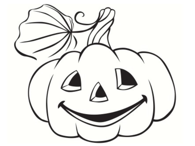 Coloriage Citrouille Halloween Octobre - Halloween à imprimer