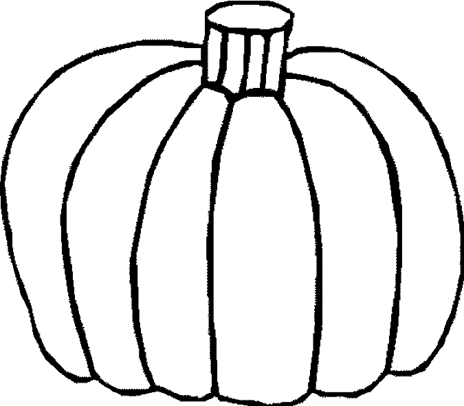Coloriage Citrouille Normale - Halloween à imprimer